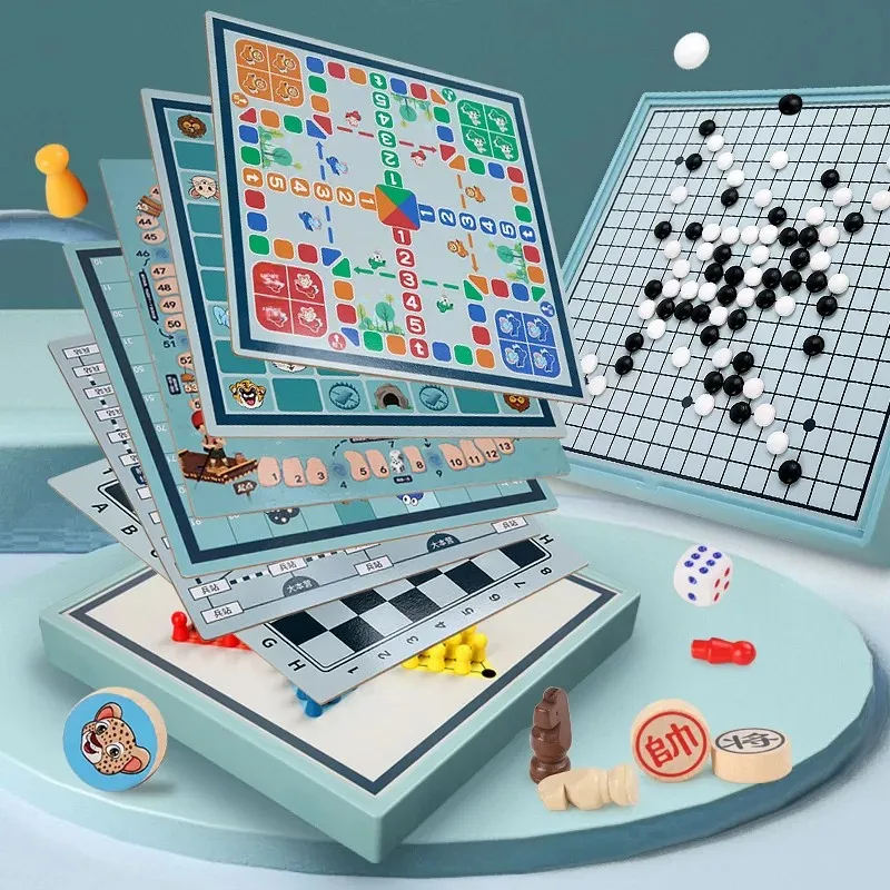 لعبة الداما التعليمية الخشبية للأطفال، لعبة الشطرنج الطائر، عيون جوجلي، ألعاب لوحة الشطرنج لطلاب المدارس الابتدائية