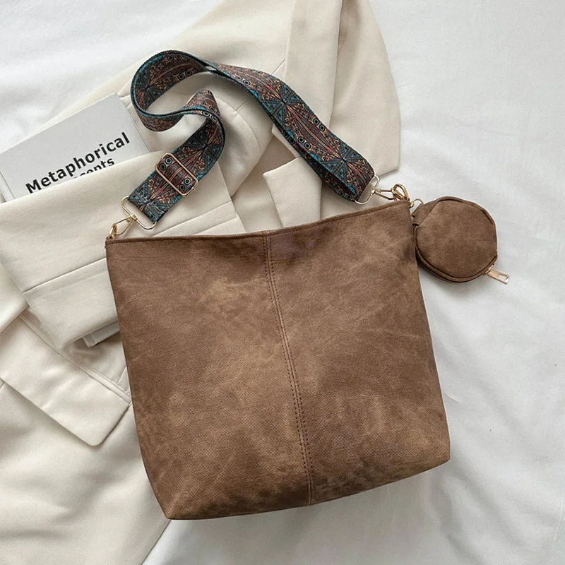 Vintage dojazdy do pracy damska torba na ramię o dużej pojemności codzienne torby typu Crossbody torebki i portmonetki ze skóry Pu designerska torba