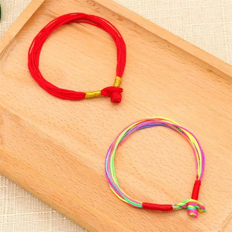 10pcs Colorful rope bracelet hand-wound five-color thread braided rope couple bracelet bracelet