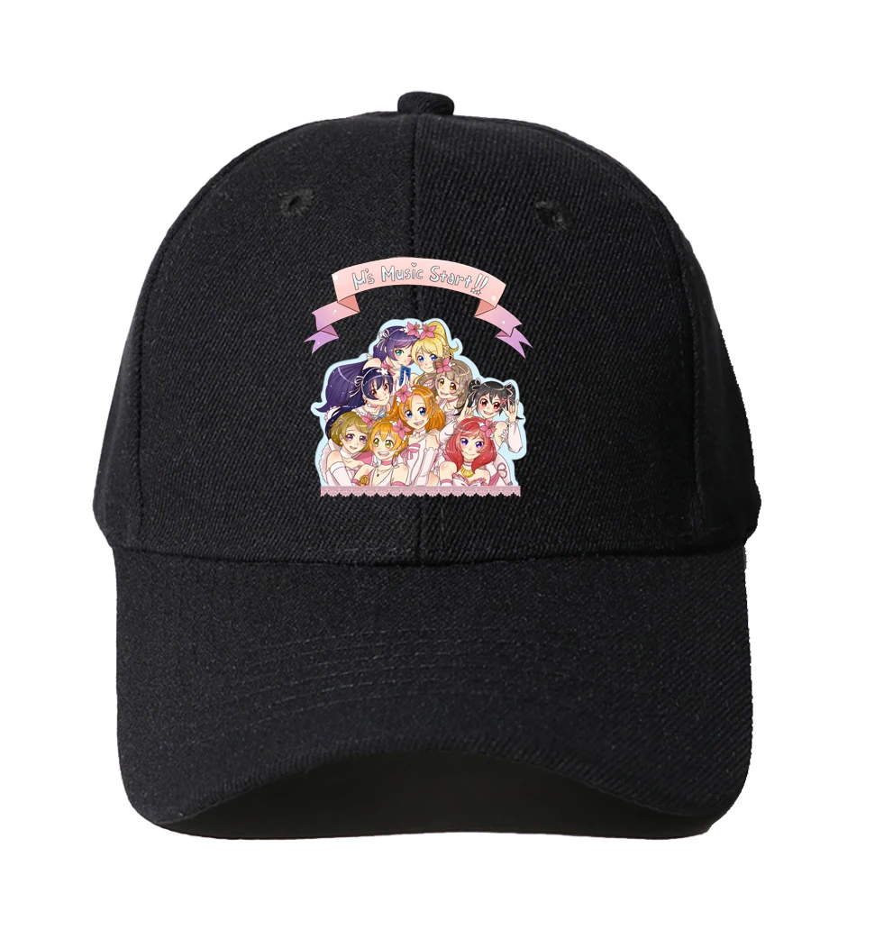 

Teenagers Hip Hop Caps Baseball Cap Spring Autumn Men Snapback Dad Hat Baseball Cap for aniem lovelive Cartoon Hat