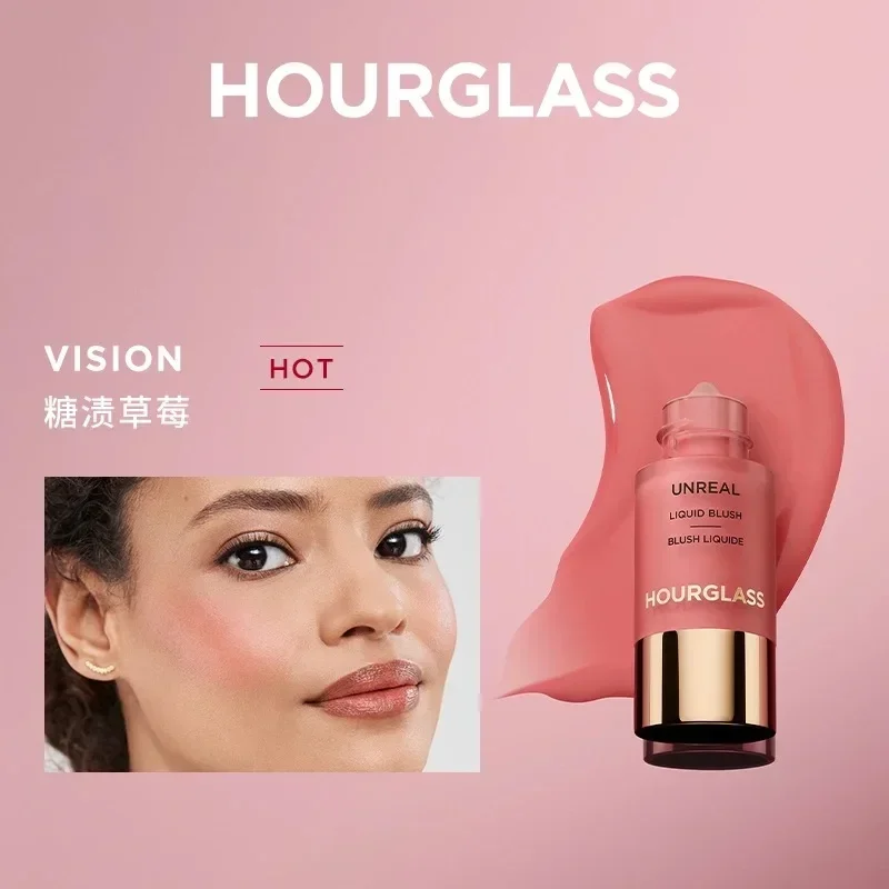 Hot Sale HOUR/GLASS Small Eyedropper Liquid Blush Contouring Natural Water Glow Oxygen White Peach Cosmetics