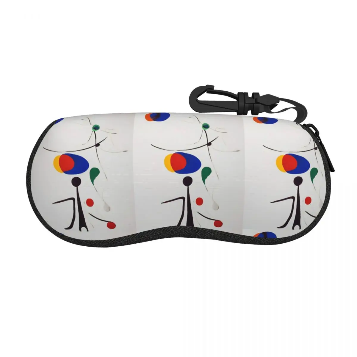 

Joan Miro Inspired Abstract Human Shell Glasses Case Protective Sunglasses Box Women Men Soft Eyeglasses Bag Pouch