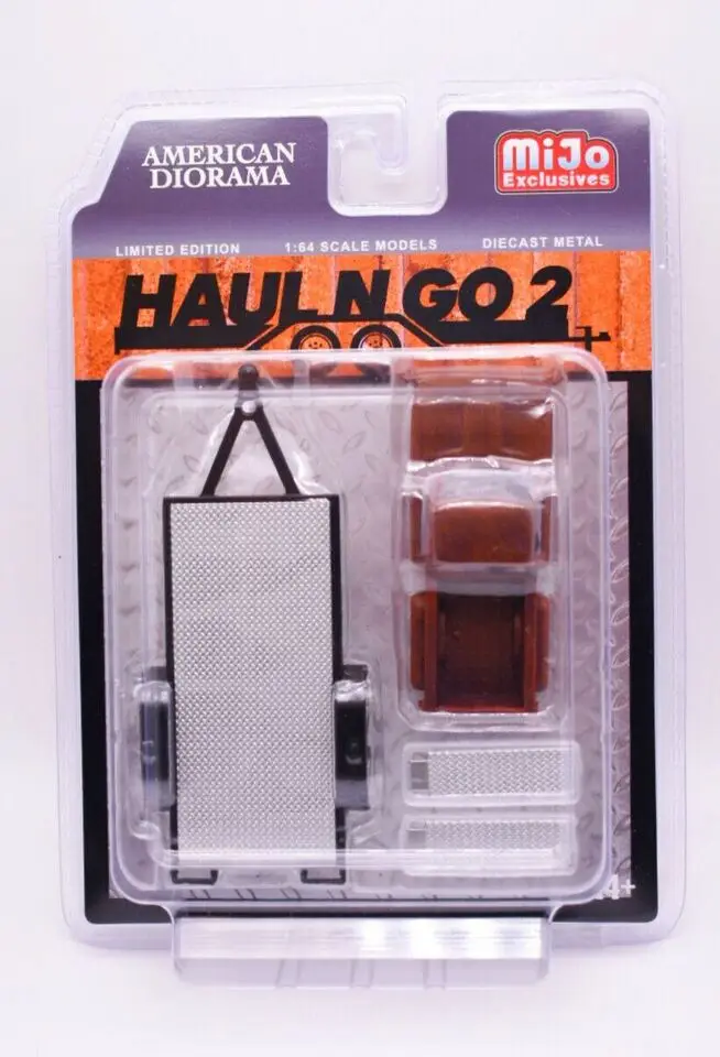 

AMERICAN DIORAMA HAUL N GO Trailer set 2 with sturdy truck body 1: 64 ratio