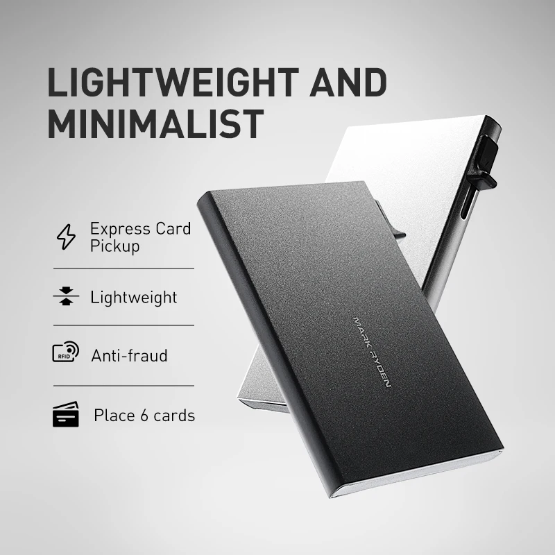 Luxus Metall Bank ID Cardholer Fall Brieftasche für Männer Rfid Kreditkarte Halter Männer Dünne Dünne Mini Minimalistischen Brieftaschen