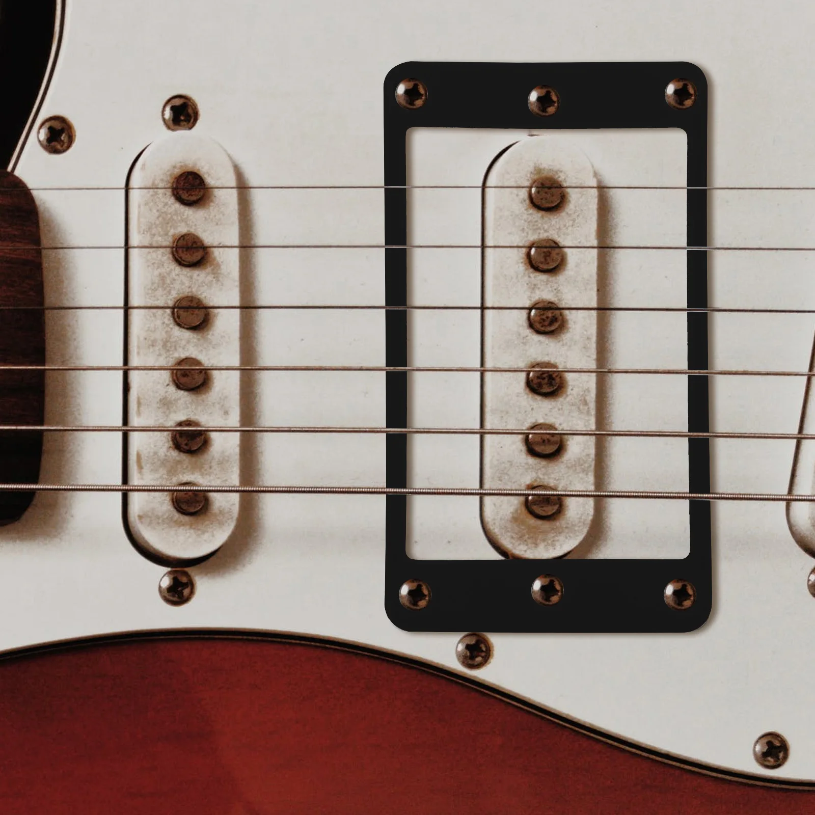 

2Pcs Electric Guitar Pickup Frame Protective Cover Plastic Frame Replacement Part Pickup Protective Cover Accessory
