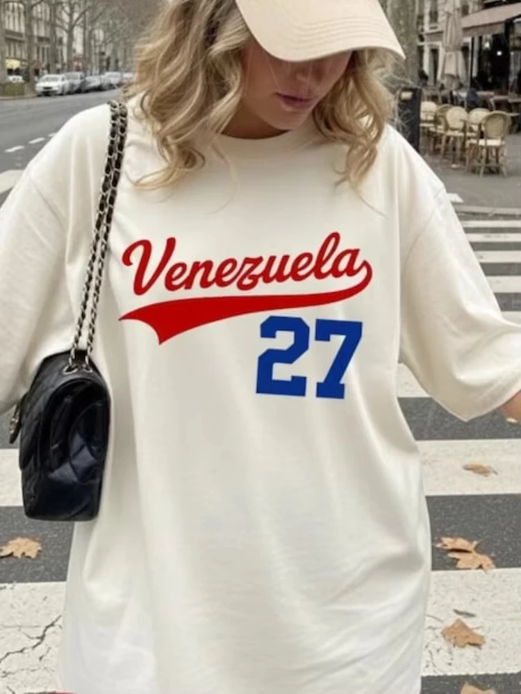 Camiseta de Moda Venezuela 2026, Camiseta Vintage Unisex 27, Camiseta de Verano con Herencia Venezolana, Tops de América Latina, Ropa Gráfica Y2K
