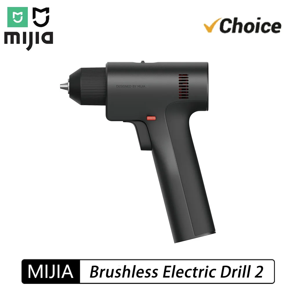 NEW MIJIA Brushless Electric Drill 2nd Gen Max 50N·m Torque 1900mAh 32 Level gear High Performance Brushless Motor Type-C CN