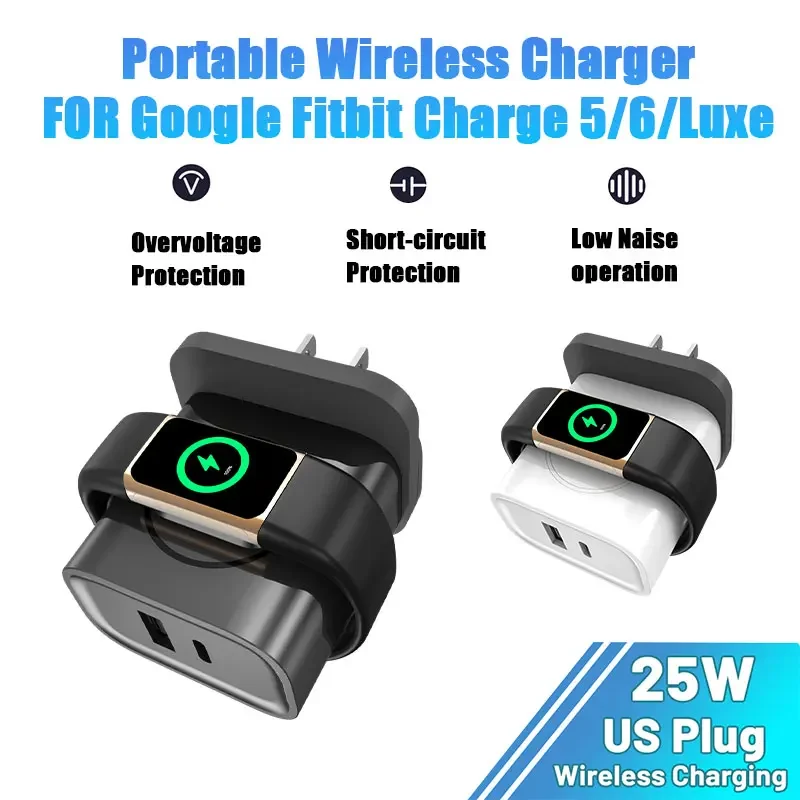 

Wireless Charger for Google Pixel Watch 3/2/Luxe Ace LTE 25W PD USB C Dual Port Travel Wall Charger