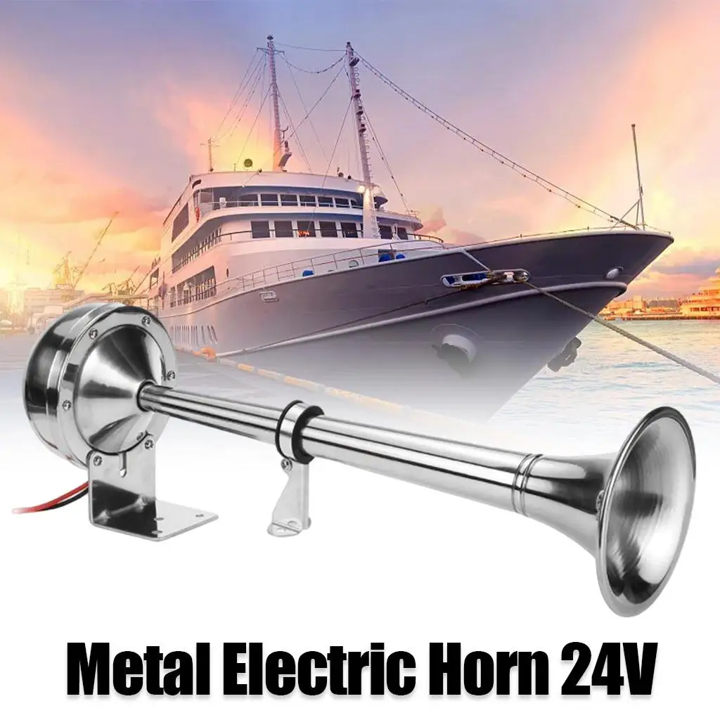 24V 150DB Marine Boat Stainless Steel Trumpet for Ship Truck Lorry RV Trailer