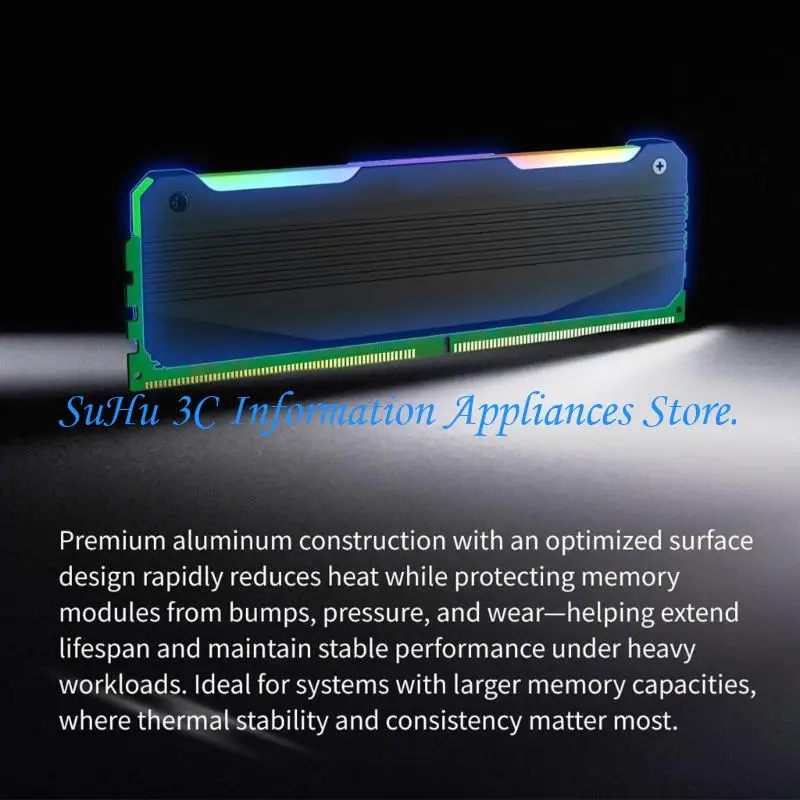  Universal RAMs Heatsink With 5V 3Pin ARGB Lighting For Most Motherboards Software