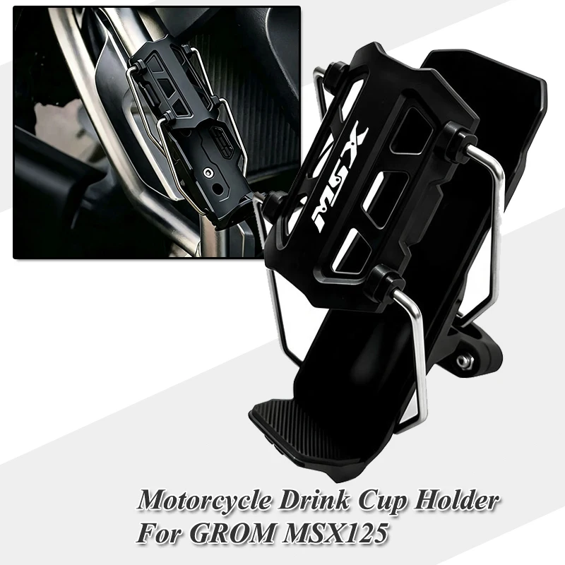 For Honda Grom MSX125 MSX 125 2013-2024 2025 2026 Adjustable Motorcycle Water Drink Cup Cage Holder Accessories