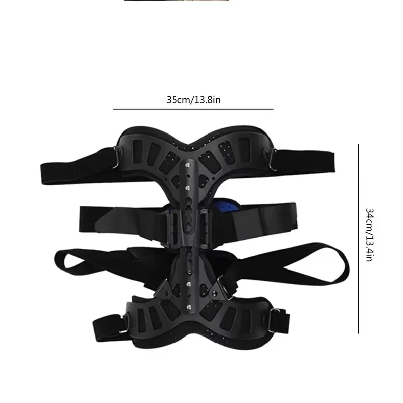 Scoliosis Brace Posture Corrector Treatment Adjustable Spinal Auxiliary Orthosis for Back Postoperative Recovery-For General