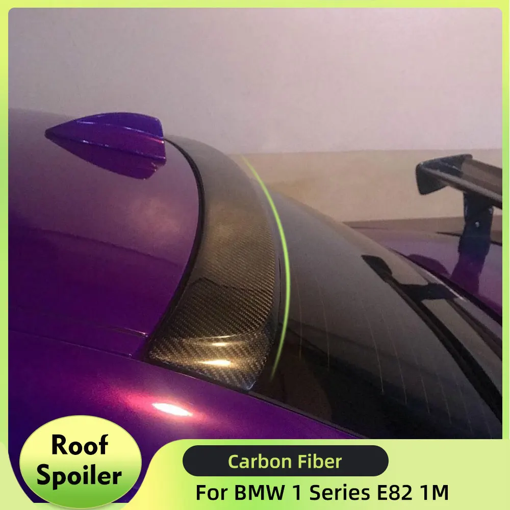 

Real Carbon Rear Roof Spoiler For BMW 1 Series E82 1M Coupe 2007-2013 Carbon Fiber Roof Spoiler Window Wing