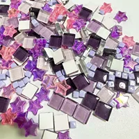 Colorful Glass Mosaic Tiles Mixed Star Square Pieces DIY Mosaic Craft Material for Home Decor Vase Pot Coaster Art Projects 4