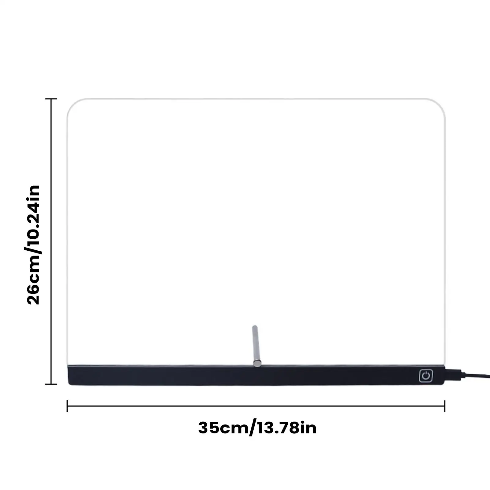 กระดานโน้ต LED พร้อมสี ขนาด 35x26 ซม. แผ่นรองเขียนแบบอะคริลิค ลบได้ ของเล่นสำหรับเด็กชายและเด็กหญิง ใช้สำหรับวาดภาพ ระบายสี เขียน