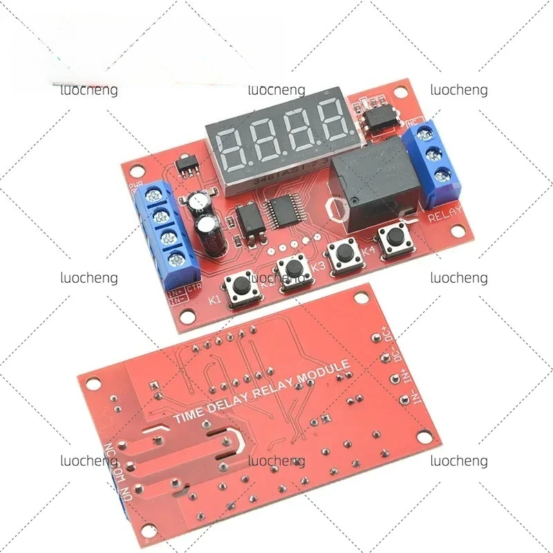 5pcs for Delay Time Relay Module 5V 12V 24V Timing Programmable Optocoupler Isolation Pulse Cycle Power-off Trigger