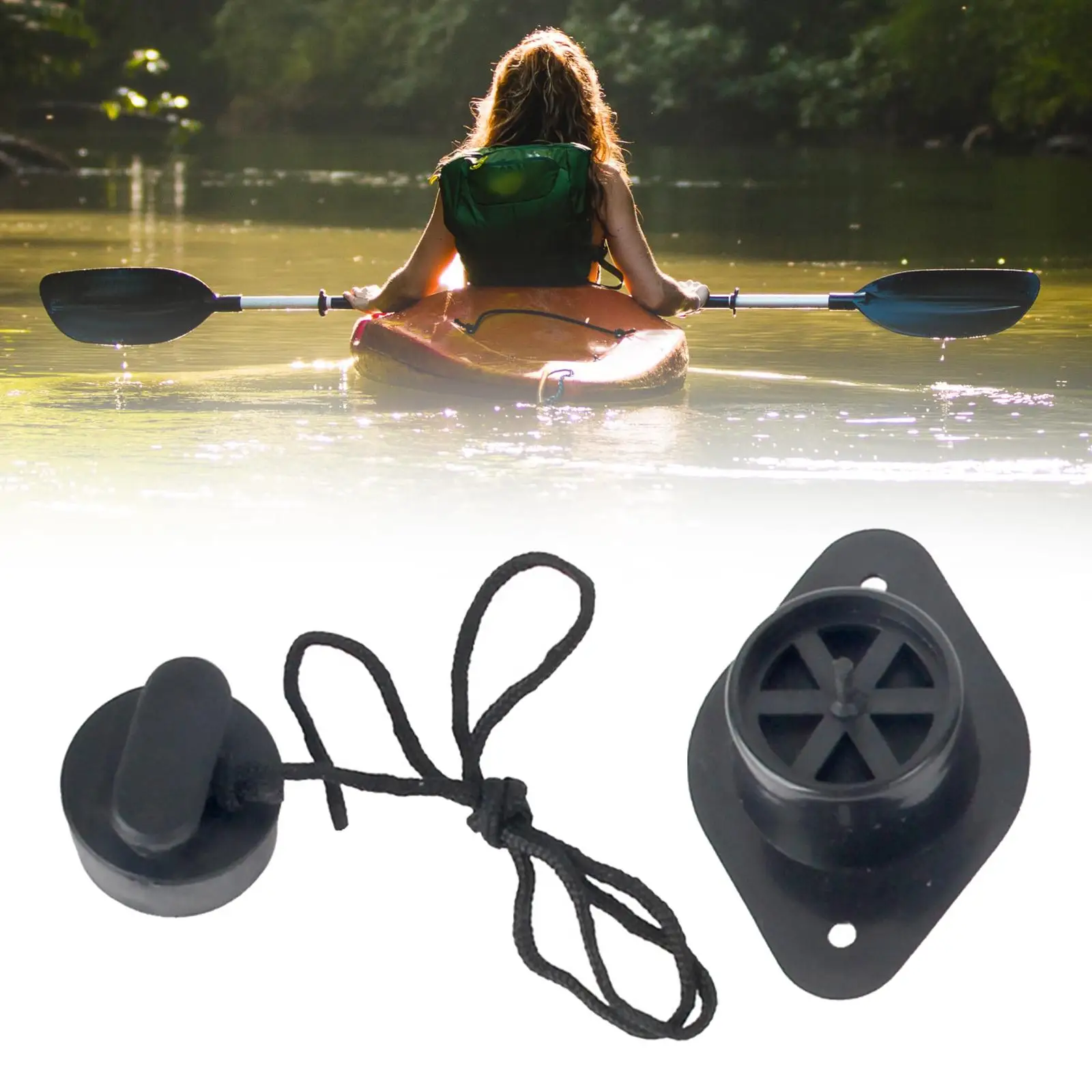 Valve de vidange de bateau en PVC noir léger, pour bateau gonflable, Kayak, Tube d'eau de pêche, accessoire de remplacement