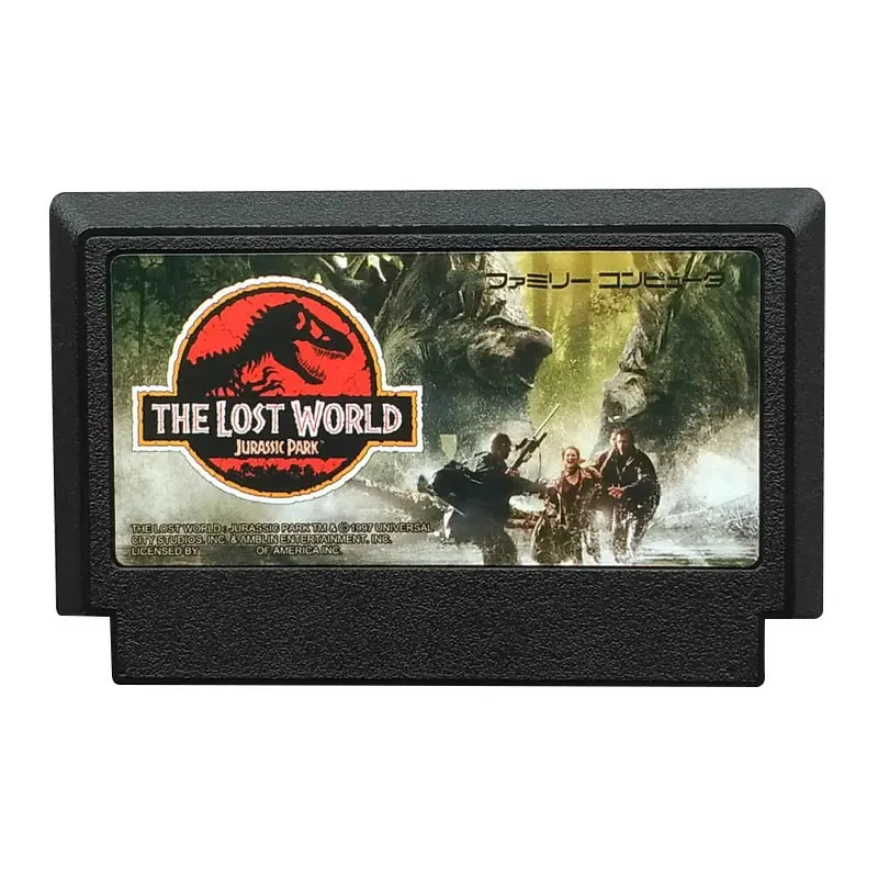 8-битный игровой картридж The Lost-World-Jurassic Park для 60-контактной телевизионной игровой консоли, японская версия