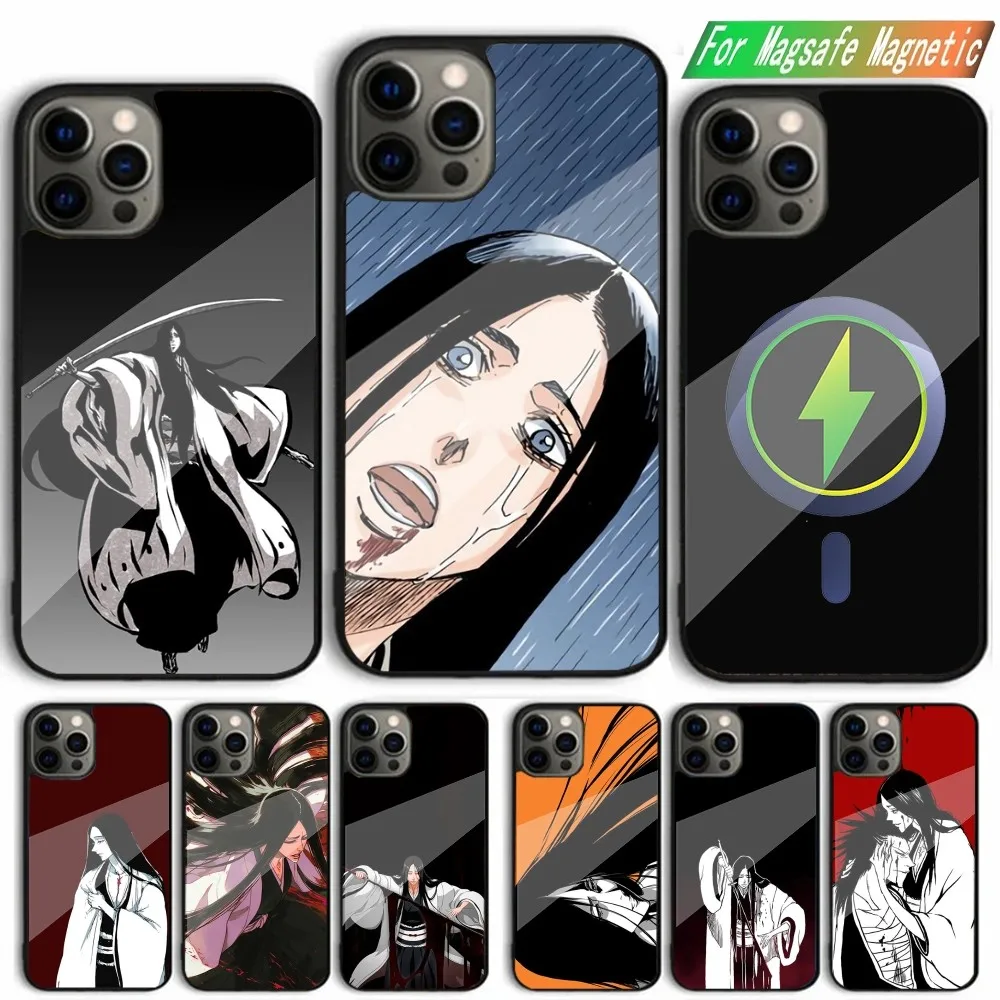 

Hrror U-Unohana B-Bleach Comics Phone Case For iPhone 15,14,13,12,11,Plus,Pro,Max Mini Magsafe Magnetic Wireless Charging