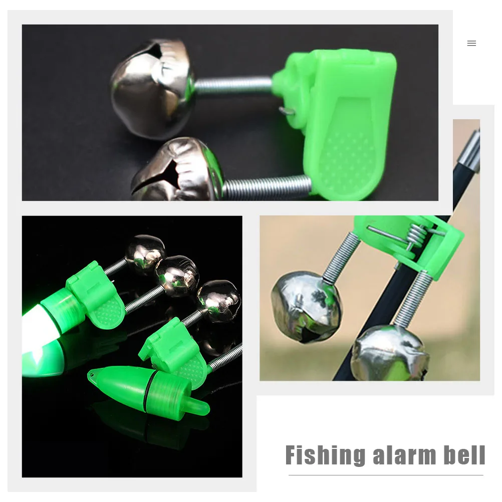 

30pcs Portable Alert Bells Dual Bell Fish Rod Alarms Sound Indicator For Sea Outdoor Night Fishing Fishing Accessories