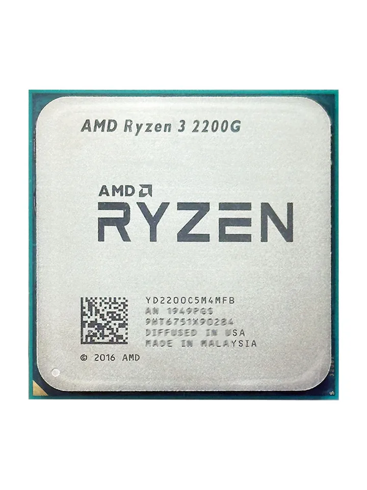 AMD Used Ryzen 3 2200G CPU Processor R3 2200G 4‑Core 4‑Thread 65W