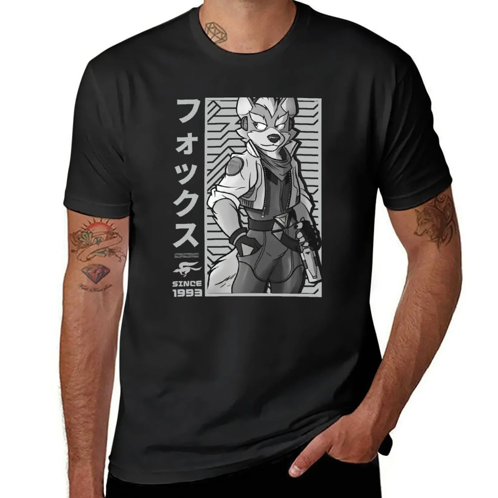 Star Fox Fox McCloud Shirt Design T-Shirt sublime hippie clothes boys whites men workout shirt