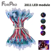 DC5V/DC12V 12mm WS2811Full Color LED  Pixels String Lights 2811 IC RGB Digital Addressable  Led Module waterproof 68