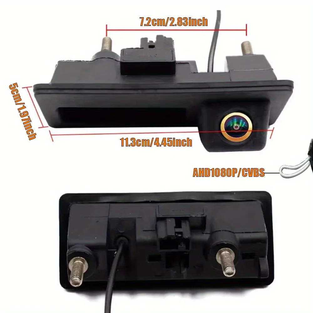 AHD 1080P/CVBS Rear View Backup Camera  for VW/for AUDI Models Including Passat B7/B8, Tiguan, Golf 7/7.5, A4, A5, Q3, And Q5