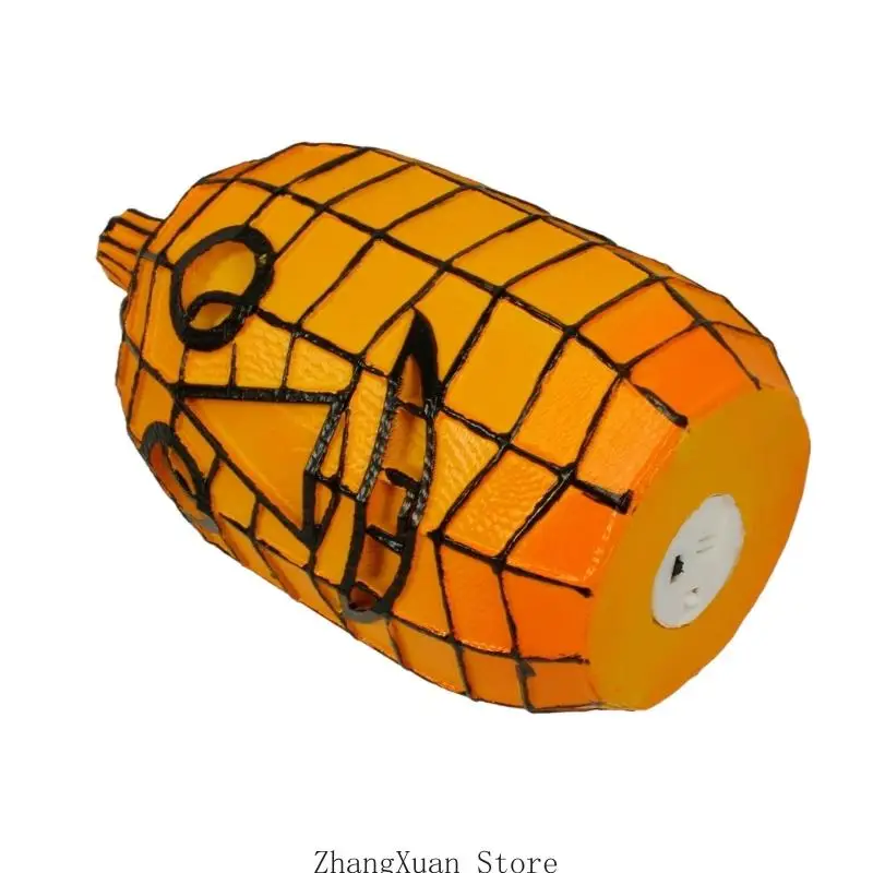Cartoon Halloween Pumpkin Figurine for Shelf, Desk and Entryway Display 3XUF