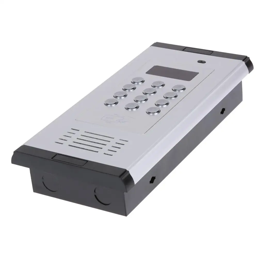 200 rooms RFID 13.56MHZ & GSM/3G Quad band audio door gate Intercom GSM Residential Gate Access Entry Apartment controller