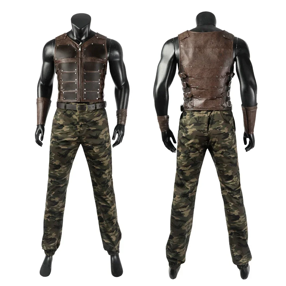 [Customized] New Movie Hunter Kraven Cosplay Costume Vest Sleveless Outfits Halloween Carnival Suit Sergei Kravinoff Costume