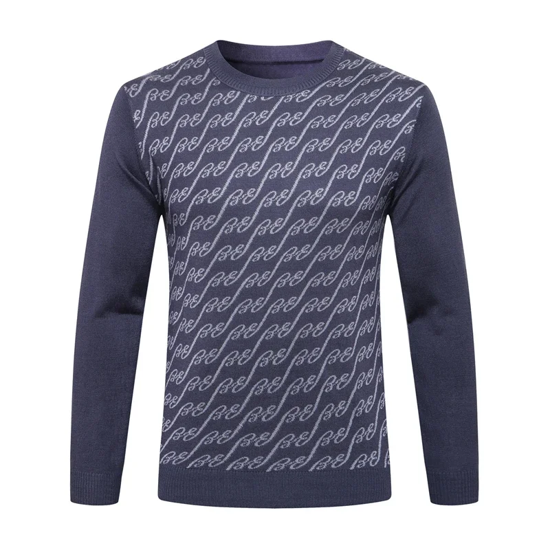 2024Diku Isweater Wollen Heren 2024 Nieuwe Warme Mode Casual Ronde Hals Hoge Kwaliteit Big Size M-5XL