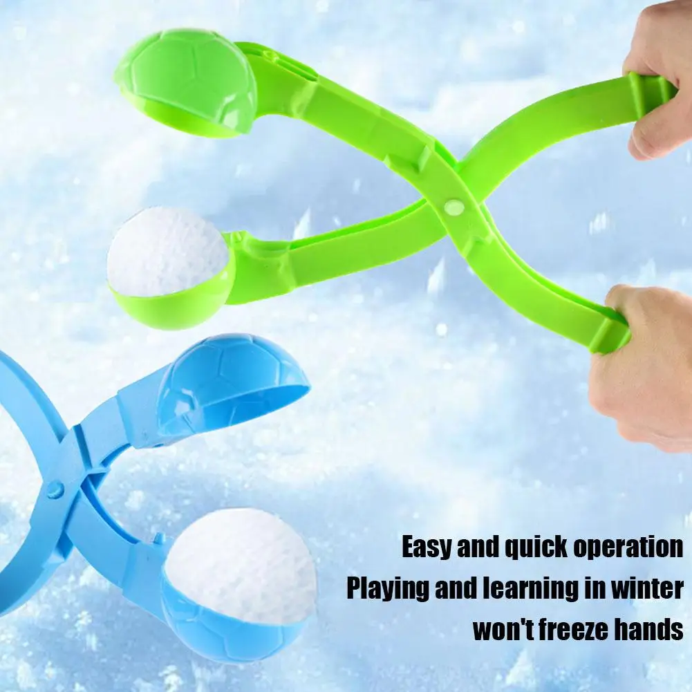 1 個の雪玉メーカークリップ子供用大人 DIY 雪玉メーカーハンドル付き冬の雪のおもちゃかわいいアウトドアスポーツ雪のおもちゃ