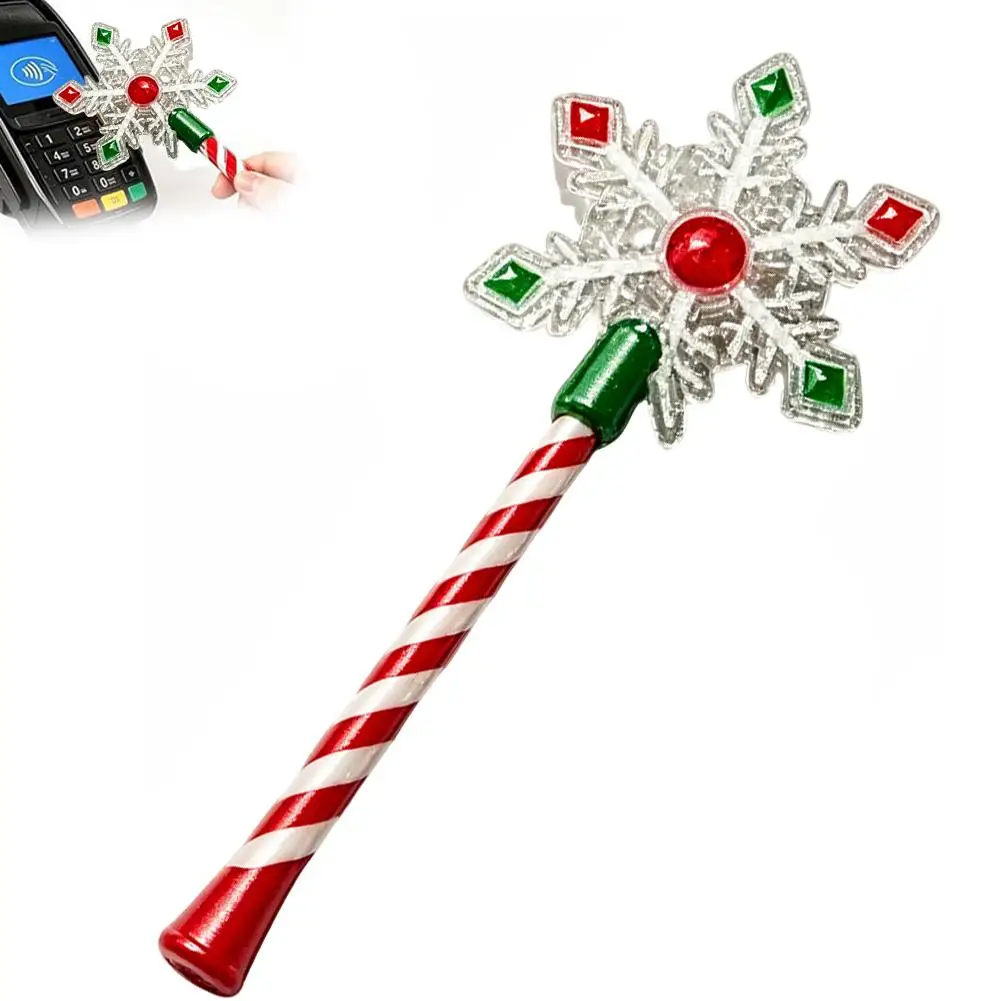 Weihnachtlicher Kreativer Zauberstab für Tap-to-Pay-Funktion, Kreditkartenhalter, Tragbares Weihnachts-Zahlungszubehör, Weihnachtsmann-Zubehör – Detail 4