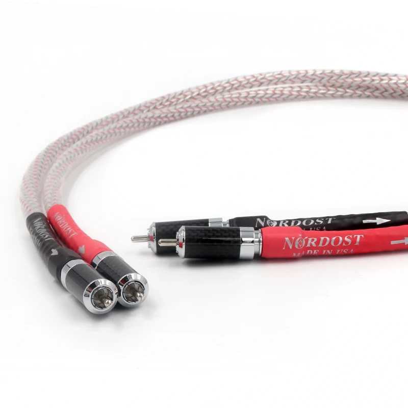 Valhalla HIFI Fever 9 Core Series 7N Copper Silver 2RCA to 2RCA Male Audio Cable