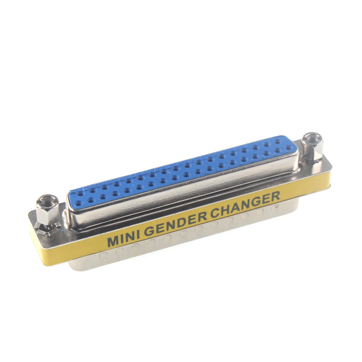 Mini Gender Changer Adapter, Serial Plug Com, 9Pin, macho para fêmea para fêmea, DB9, DB15, DB25, DB37, 5pcs