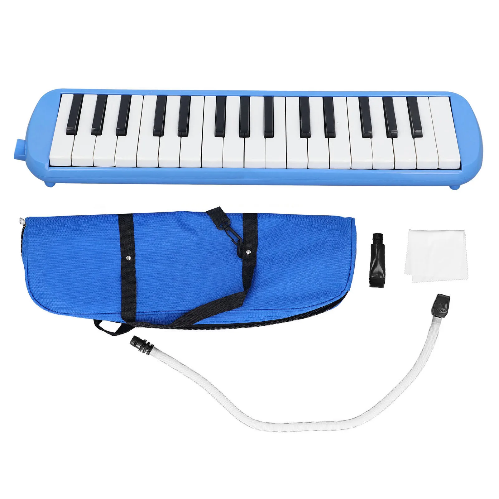 ZK20 32 Keys Mouth Melodica with Mouthpiece and Blowpipe Keyboard Organ Playing Musical Instruments for Students Beginners