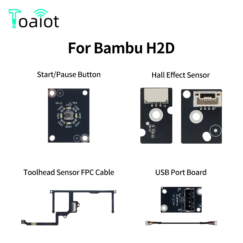 

Кнопка запуска/паузы Toaiot, датчик Холла, датчик головки инструмента, кабель FPC, плата USB-порта для Bambu Lab H2D