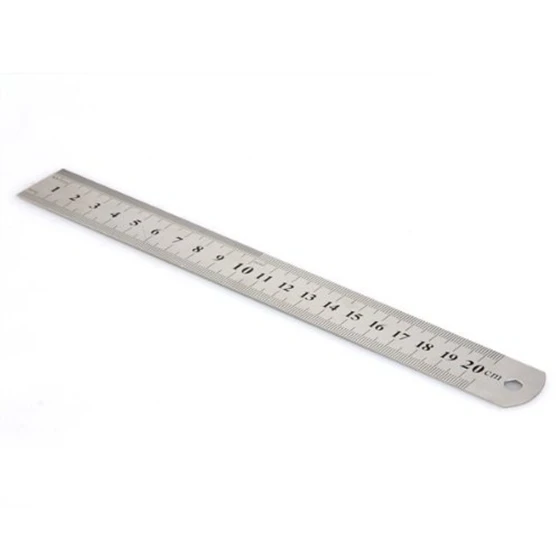 Vintage Stainless Steel Ruler Rule Scale Machinist Tools 20CM