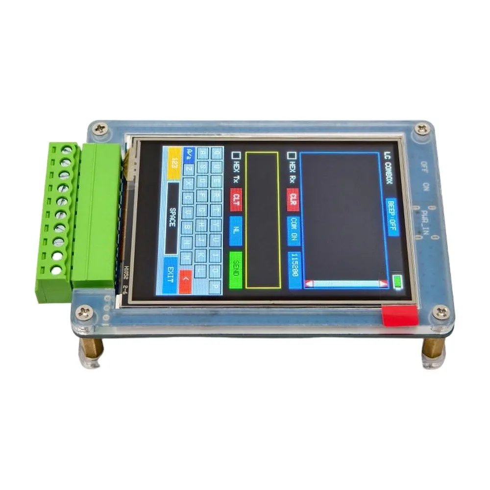 Handheld Serial Debugger RS485/RS232/TTL 2.8 Inch Touch TFT Screen STM32 2700mAh Battery HEX Serial Data Transceiver Tool