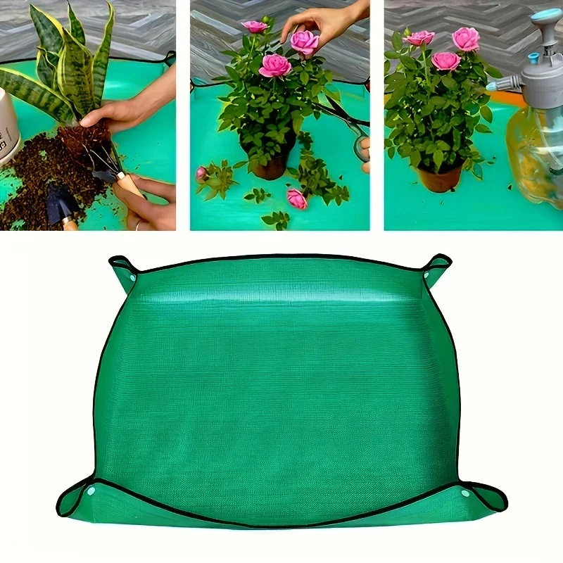 1pcs Planting Mat 50cm-100cm Gardening Potting Pad Foldable Garden Plant Flower Pot Transplanting Waterproof Mats