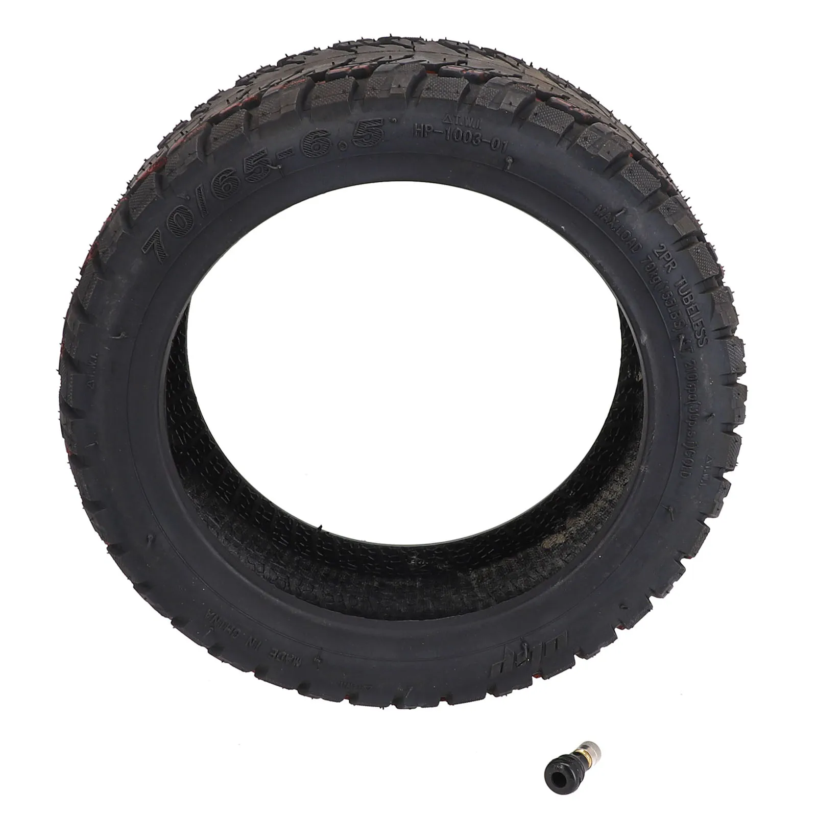 Tyre Tubeless Tire Rubber 10x2.75-6.5 Cycling Parts Electric Scooter Accessories Off-road Tire Replacement 70/65-6.5