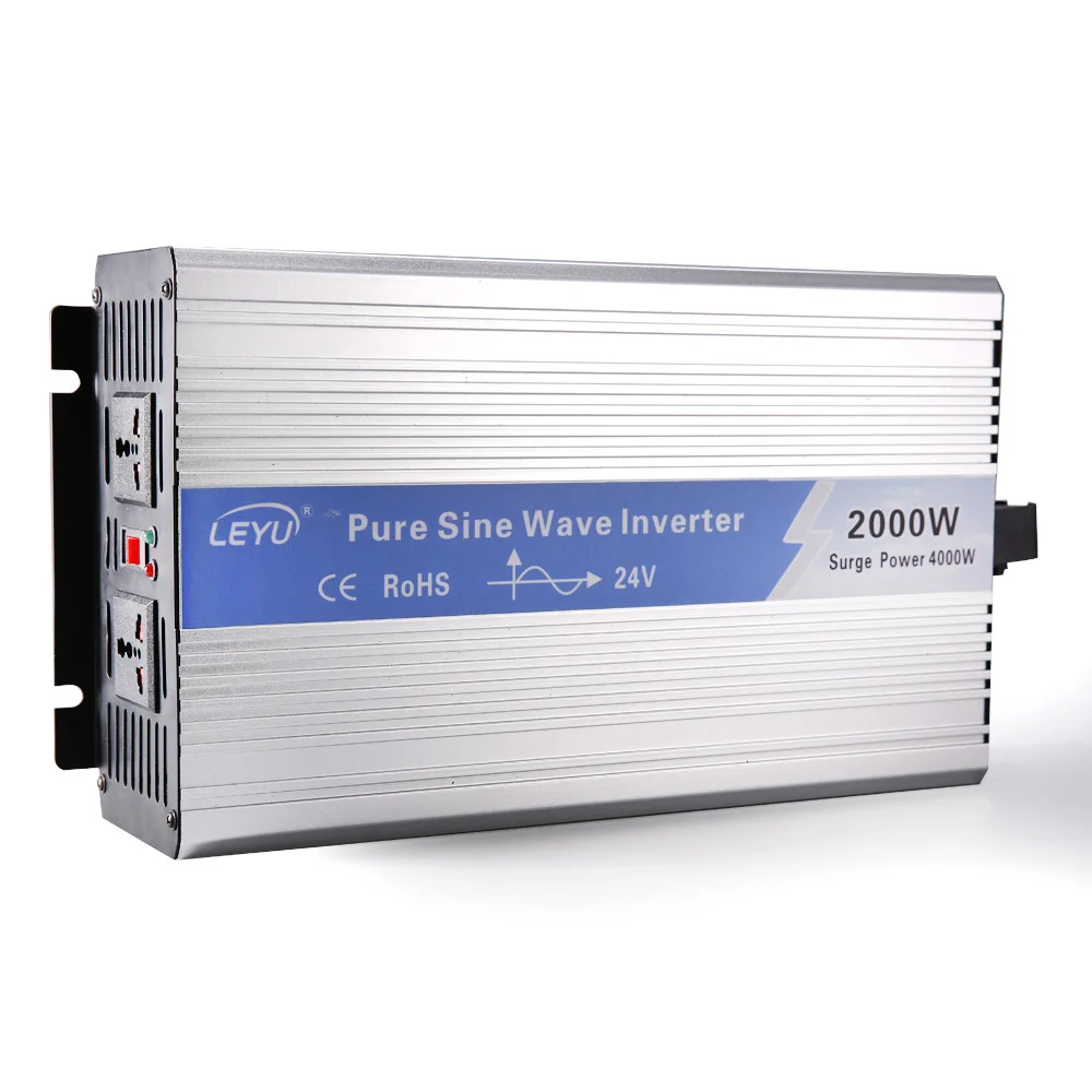 LEYU CE Industrial Solar Inverter 2000W 12V 220V DC UPS Hybrid Solar Power Inverter for Home