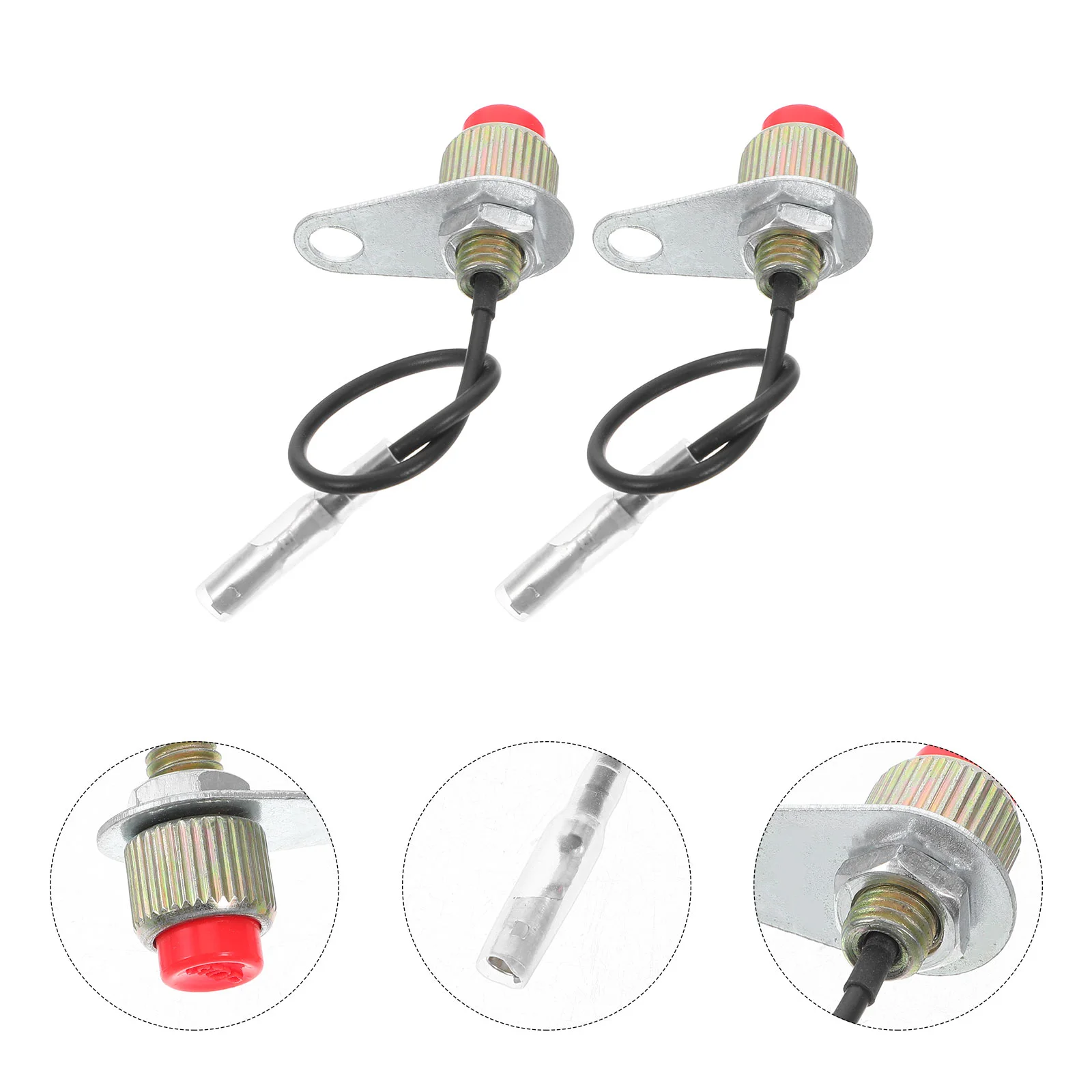 

4 Pcs Lawn Mower Stop Control Protective off Ignition Switch for Trimmer Garden Abs