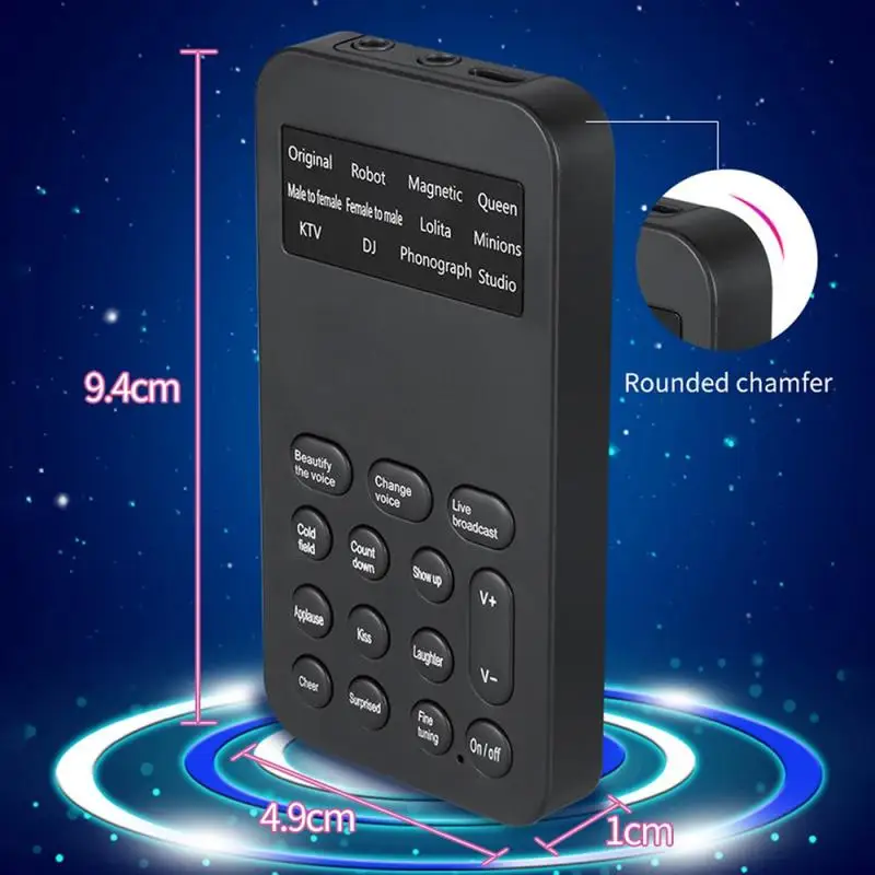 Mini Voice Converter Brand New Mobile Computer Universal Sound Changer One Click Meiyin Recording Game Sound Changer