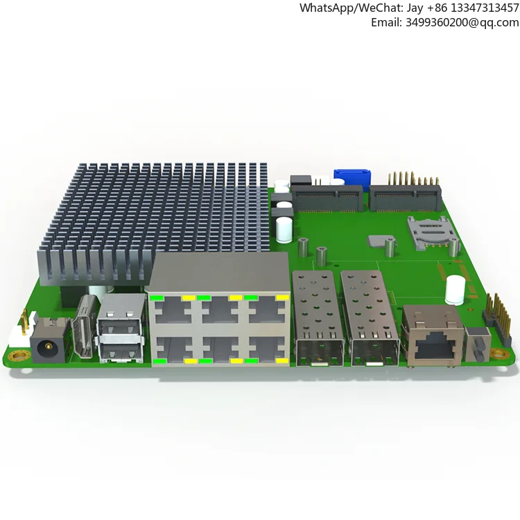 

Материнская плата промышленного маршрутизатора 32 г Pfsense InteJ6412, материнская плата Firewall 6RJ45 2SFP+, материнская плата маршрутизатора для сервера