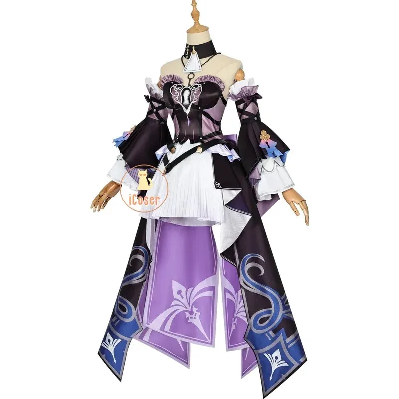 Honkai Star Rail The Herta Cosplay disfraz peluca vestido sombrero uniforme sombreros collar fiesta de Halloween para mujeres niñas accesorios iCosera