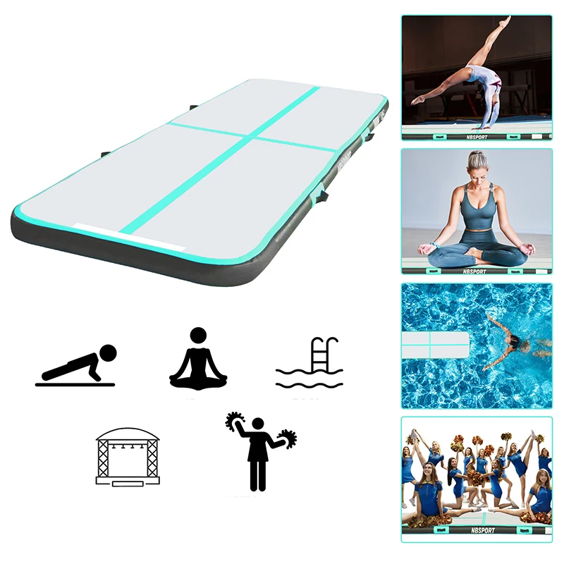 3-6m Gymnastics Air Track Training Gym Yoga Wear-resistant Airtrack Gym Mattress water yoga mattress for Home/Beach/Water yoga