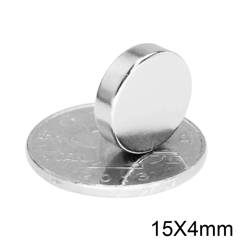 15x4 mm Strong Cylinder Rare Earth Magnet 15mmx4mm Round Neodymium Magnets 15x4mm Mini Small Magnet 15*4