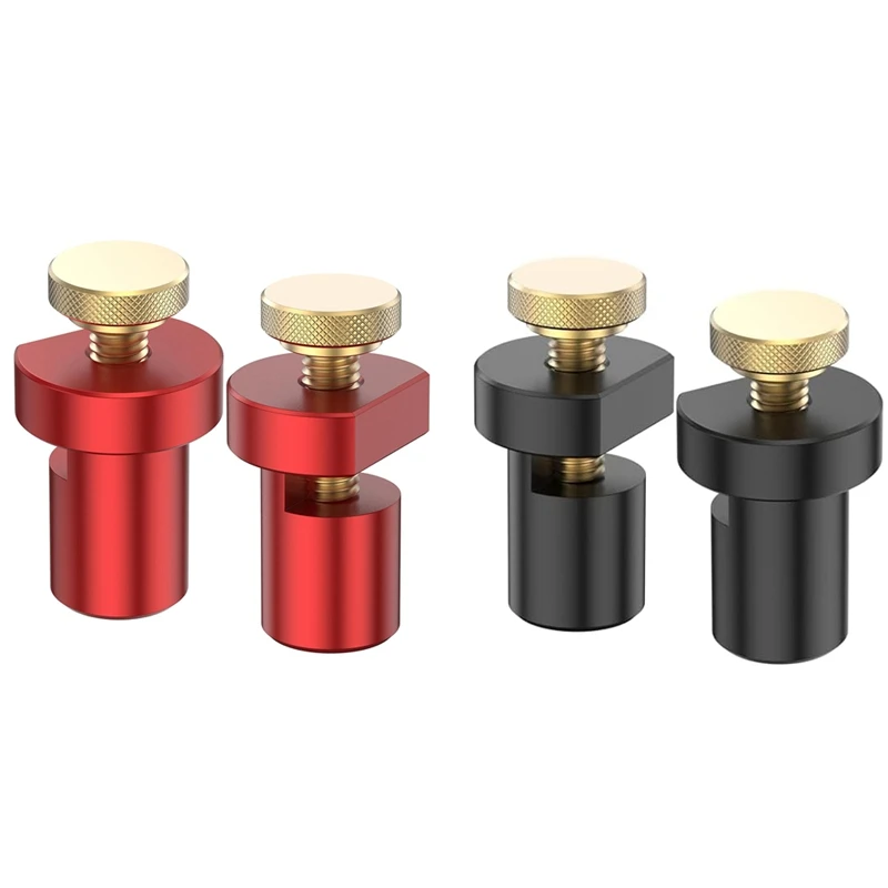 

AC88-2Pcs Bench Dogs Clamp Set,3/4In(19Mm) Aluminum Alloy Workbench Hole Stop,Woodworking Table Stop Carpenter Bench Clamp